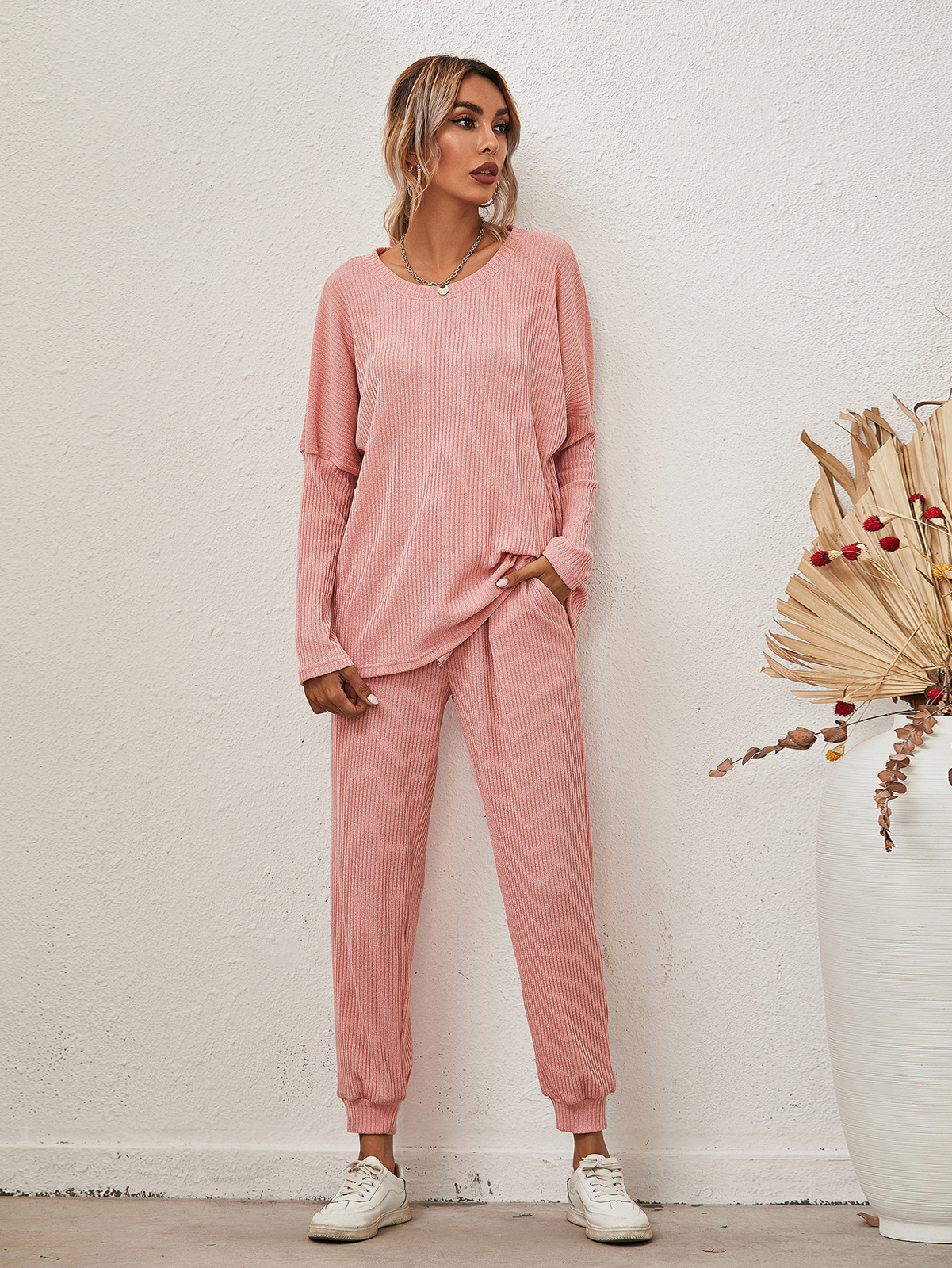 Ellie Set Loungewear Long Sleeve Pyjamas Ladies Home Wear Cute Set