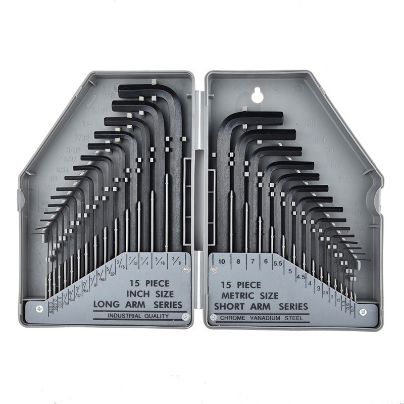30pc Metric Imperial L Keys Hex Key Set Allen Wrench Allen Key Set