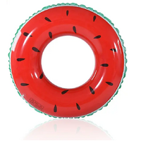 Inflatable Float Ring 70cm Swimming Pool Summer Fruit Watermelon Ring