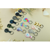 Air Tag Cover Anti-lost Key Chain Silicone Protective Soft Touch Cute Design