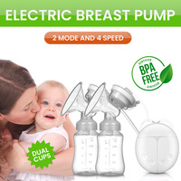 Double Electric Breast Pump Massaging Portable Feeding Electric (White)