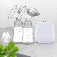 Silent Intelligent Double Electric Breast Milk Suction Feeding Pump For Baby (White)
