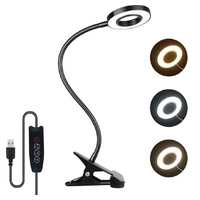 Clip On Lamp Bend Flexible Light 360° Beauty Lash 24 LED 3 Mode