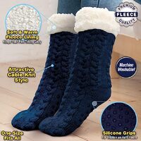 Huggle Socks Slipper Socks Blue