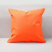 Outdoor Cushion Case Waterproof 45cm Square Cover Pillow (Orange)