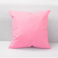 Outdoor Cushion Case Waterproof 45cm Square Cover Pillow (Pink)
