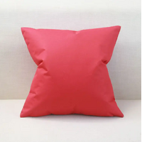 Outdoor Cushion Case Waterproof 45cm Square Cover Pillow (Red)