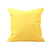 Outdoor Cushion Case Waterproof 45cm Square Cover Pillow (Yellow)