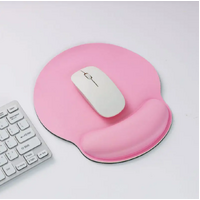 Mouse Pad Soft Squishy Ergonomic With Wrist Support Rest (Baby Pink)