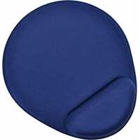 Mouse Pad Soft Squishy Ergonomic With Wrist Support Rest (Dark Blue)
