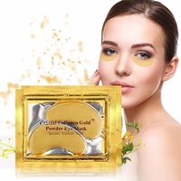 24K Gold Eye Mask Collagen Treatment Eye Mask Dark Circles Anti-Aging (5 pack)