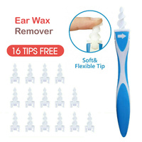 Ear Wax Cleaner Smart Removal Soft Spiral Swab Earwax Remover Tool Safe Set