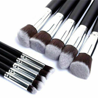 10pcs Professional Makeup Brush Set Kabuki Style Cosmetic Makeup Brushes