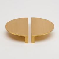 Cabinet Drawer Pull Handle Half Circle Moon (12cm) (Gold)