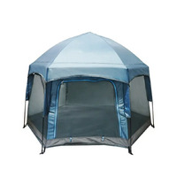 Instant Popup Tent Outdoor Activities Indoor Shade Playpen Camping Waterproof Dome (Blue)