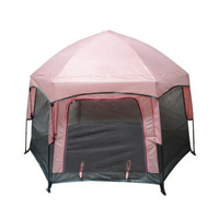Instant Popup Tent Outdoor Activities Indoor Shade Playpen Camping Waterproof Dome (Pink)