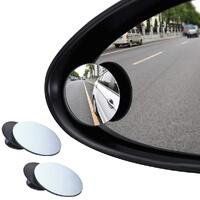 Blind Spot Mirror Set For Car 360° Wide Angle Convex Glass Mirrors