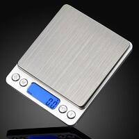 Electronic 0.01g 500g Portable Scales Precision Stainless Steel Pocket Platform Scale