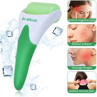 Cooling Gel Ice Roller For Face & Eye, Puffiness, Migraine, Pain Relief (Green)