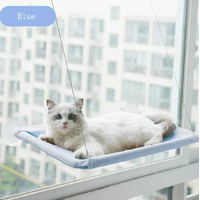 Cat Hammock Window Pet Seat Sticky Wall Large (Light Blue)