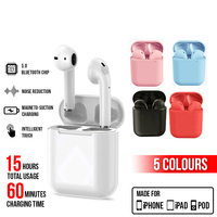Wireless Earphones InPods Waterproof Bluetooth Charge Box i12 EarPods 
