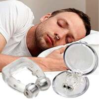 Anti Snore Clip Nose Ring Magnetic Silicone Sleeping Aid With Carry Case