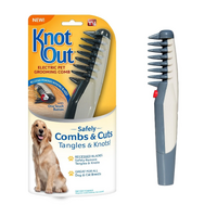 Knot Out Electric Pet Brush Grooming Comb For Removing Tangles