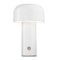 Cordless Mushroom Table Lamp LED Portable Wireless Night Light (White)