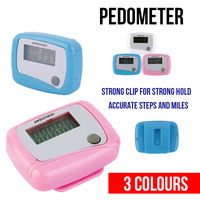 Mini Portable Pedometer LCD Running Step Foot Distance Counter Tracker Clip