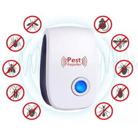2x Ultrasonic Pest Reject Pest Repeller Electronic Rodent Control (2 Pack)