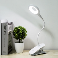 1200mAh Rechargeable LED Clip Lamp USB Powered 3W Desk Reading Lamp