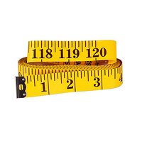 Soft Tape Measure Double Scale Body Sewing Flexible Ruler CM INCH (Yellow)