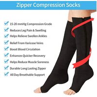 Zipper Compression Socks Protective Shaping Leg Medical Fasciitis Wear Medical Zip Socks
